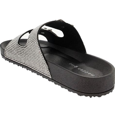 Arrives by Fri, Apr 21 Buy Madden Girl Womens Teddy Faux Leather Slip On Footbed Sandals at Walmart.com 